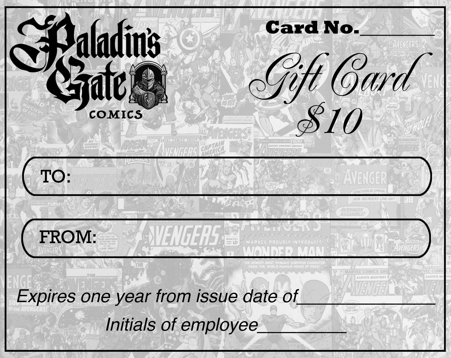 PaladinsGate Comics Gift Card